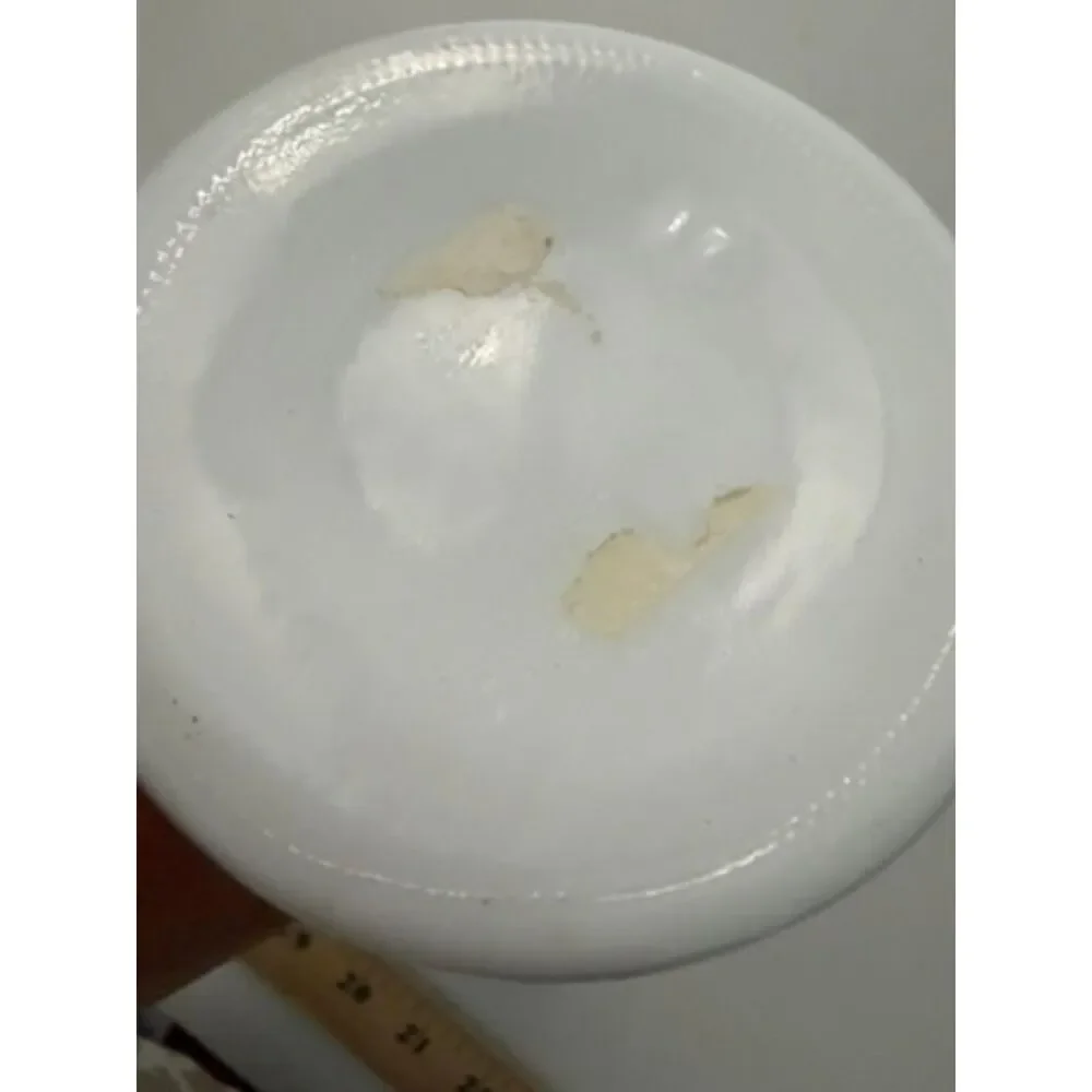 Vtg. White milk glass buds vase 9